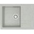 Мойка каменная Анастасия Z150Q10 (светл.сер)575x470x215 с сифоном, герметиком, фрезой Gota Rocio