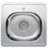 Мойка нерж. врезная 0,8мм 380*380мм. гл.18см. вып. 3 1/2 глянцевая, с сифоном 0,8/180 Gota Rocio