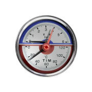 Термоманометр аксиальный 1/2 6 bar Y-80T-6