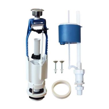 Арматура д/бачка кноп. хром ниж/подв Уклад D40