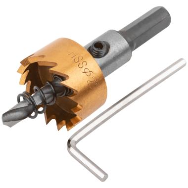 Коронка кольцевая по металлу, hss сталь, титановое покрытие 25 мм ФИТ