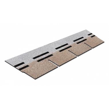 Фасадная плитка гибкая, кирпич Античный, 0,25*1м, HAUBERK, Технониколь (упаковка: 20шт/2,0 м2)