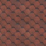 Гибкая черепица Соната-Технониколь Шинглас, Красный (упаковка: 22шт/3м2; поддон: 792шт)