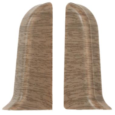 Торцевая заглушка для плинтуса, левая, 201, Дуб , Идеал, Комфорт