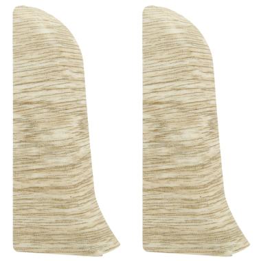 Торцевая заглушка для плинтуса, правая , 203, Дуб беленый, Идеал, Комфорт