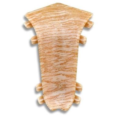 Угол внутренний для плинтуса, 203, Дуб беленый, Идеал, Комфорт