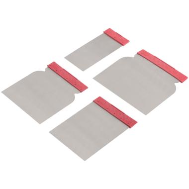 Шпатели металлические, набор 4 шт.("Япончик") 50/80/100/120 мм