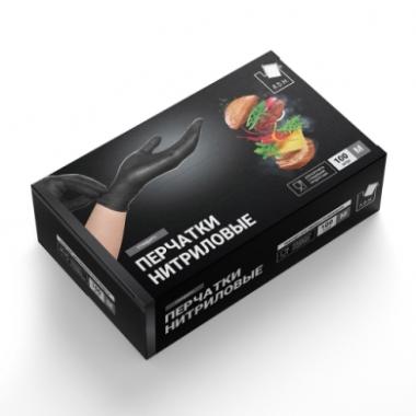 Перчатки нитрил.черн. 100 шт/упак размер XL