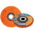 Круг зачистной полимерный для УШМ 125 х 22,2 мм, максимальной жесткости/ ОРАНЖЕВЫЙ, MOS