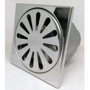 Трап для душа из нержавеющей стали SUS304 с вертикальным выпуском 150×150 мм