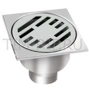 Трап для душа из нержавеющей стали SUS304 с вертикальным выпуском 150×150 мм