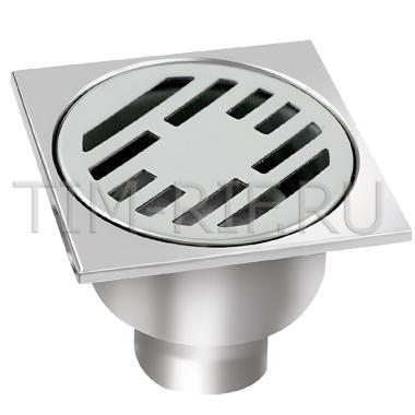 Трап для душа из нержавеющей стали SUS304 с вертикальным выпуском 150×150 мм