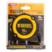 Рулетка 10 м х 32 мм, магнитый зацеп, автостоп, двухсторонняя разметка, обрезиненная, Denzel