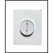 Площадка торцевая пластик. с обр.клапаном d100 100П-ОК д/пластик.воздуховодов 205*240 фланец