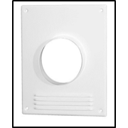 Площадка торцевая металл. с решеткой d150 150ПРМ 196*236 фланец