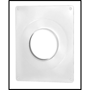 Площадка торцевая пластик. d100 100П д/пластик.воздуховодов 205*240 фланец d100