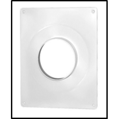 Площадка торцевая пластик. d100 100П д/пластик.воздуховодов 205*240 фланец d100