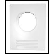 Площадка торцевая пластик. с решеткой d125 125ПР д/пластик.воздуховодов 205*240 фланец