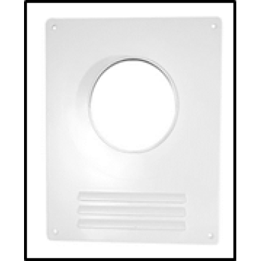 Площадка торцевая пластик. с решеткой d150 150ПР д/пластик.воздуховодов 205*240 фланец