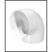 Колено круглое пластик. на угол 90 D100 Виенто В10ККП