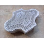 Плитка тротуарная "Рокко" (цвет серый, 5,2кг/1шт, 26шт/1м2)