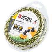 Леска для триммера двухкомпонентная витая квадратная, 2,0мм х 15м, блистер SkyCutter Denzel