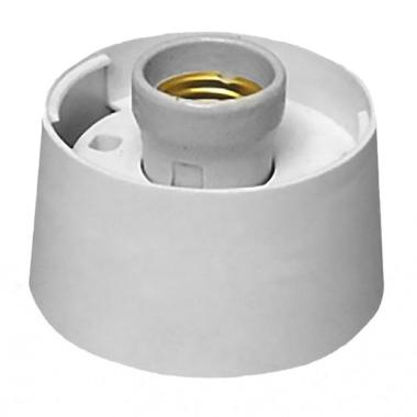 Корпус-патрон прямой Белый (патрон Е27)