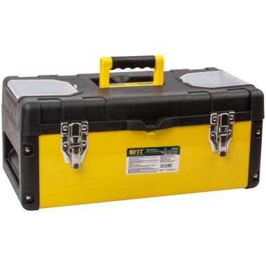 Ящик для инструмента пластиковый 18" ( 450х240х200 мм ) металл.замки, стенки стальные ФИТ