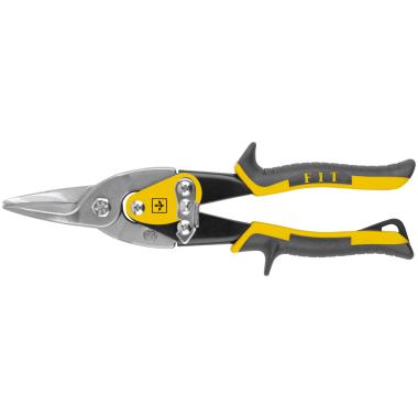 Ножницы по металлу 250 мм, прямые, усиленные crmo, прорезиненные ручки, ФИТ Профи