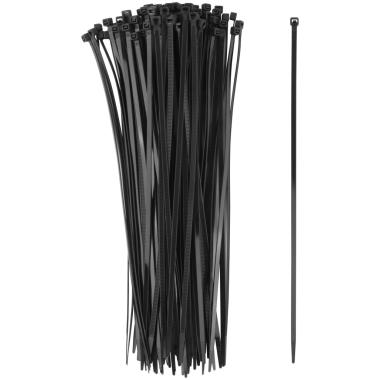 Хомуты нейлоновые для проводов, черные 100 шт., 4,8х300 мм ФИТ