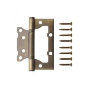 Петля CODE DEKO без врезки 100*75*2,5-B2-AB Бронза (цена за пару)