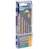 Набор сверл по металлу hss шлифованные, титановое покрытие, угол заточки 135°, пласт. кейс, 6 шт. (2-3-4-5-6-8 мм) MOS