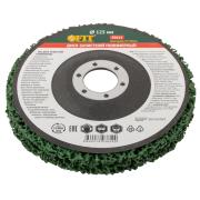 Круг зачистной полимерный для УШМ 125 х 22,2 мм, повышенной жесткости/ зеленый, FIT