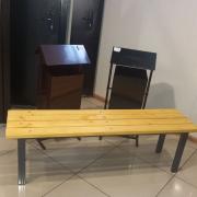 Скамья "ОЛИМП" Графит 1,5м