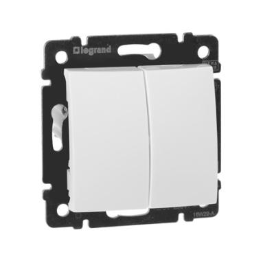 Выключатель"Valena"2СП белый в рамку"Legrand"