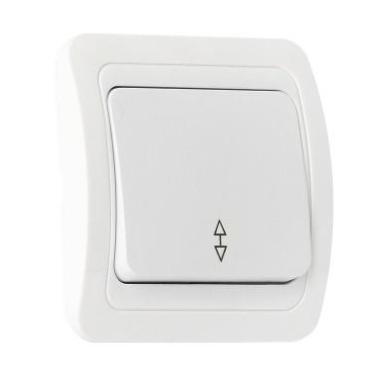 Выключатель"Марс"1СП белый проходной"Smartbuy"