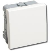 Выключатель"Праймер"1СП белый 2 модуля(для кабель-канала) "IEK"