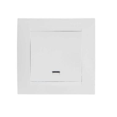 Выключатель"Simon"1СП белый подсветка