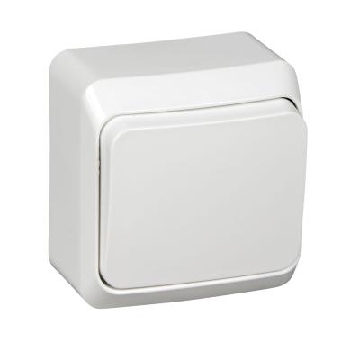 Выключатель"Этюд" 1ОП белый