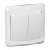 Выключатель"Этюд" 2СП белый
