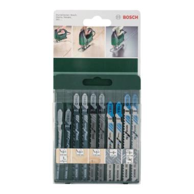 Набор пилок для лобзика по дереву и металлу (10 шт.) Bosch
