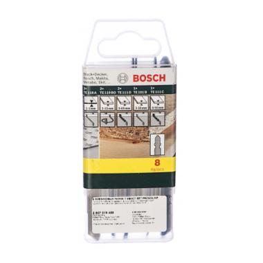 Набор пилок универсальный для лобзика 8 шт. по дереву, металлу, пластику Bosch