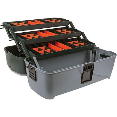 Ящик для инструмента пластиковый раздвижной 18" (465х230х250 мм), 3 лотка, 2 органайзера, FIT РОС