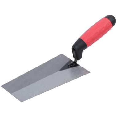 Мастерок каменщика, прорезиненная ручка 180 мм КУРС