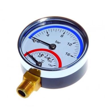 Термоманометр радиальный 1/2 4 bar Y-80-4