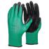Перчатки нейлоновые с  покрытием зеленые В16
