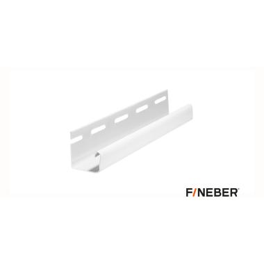 J-профиль к фасадной панели FineBer, белый 3000мм (40шт)