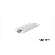 Угол внутренний к фасадной панели FineBer, белый 3000мм (10шт/уп)