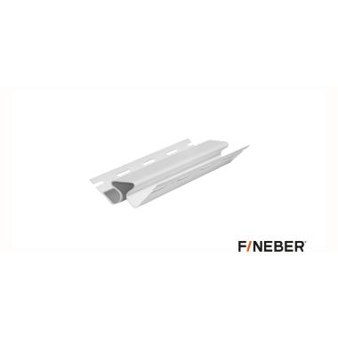 Угол внутренний к фасадной панели FineBer, белый 3000мм (10шт/уп)