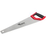 Ножовка по дереву, крупный каленый зуб 5 Тpi, 2d заточка, прорезиненная ручка 450 мм КУРС